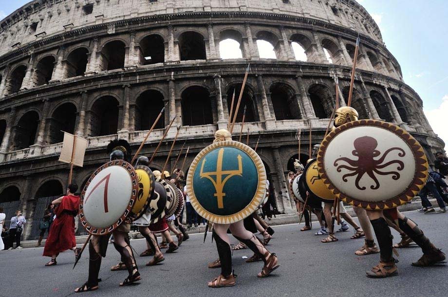 世界风俗-意大利永恒之城-罗马Roma古罗马露天竞技场