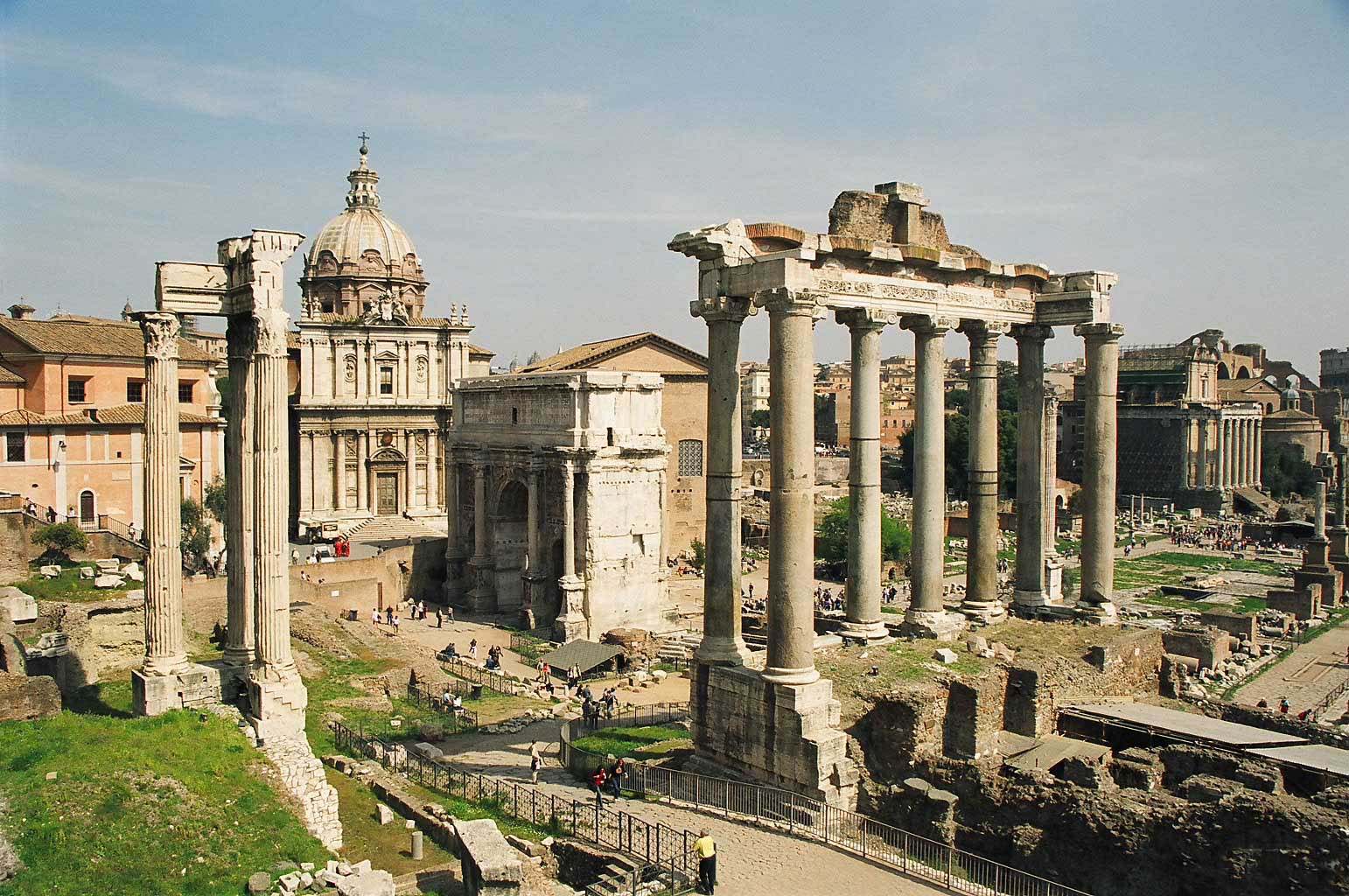 世界风俗-意大利永恒之城-罗马Roma提图斯凯旋门