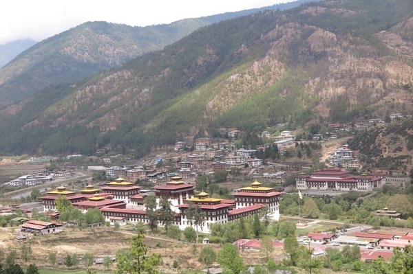 不丹风俗禁忌--扎西曲宗堡全景