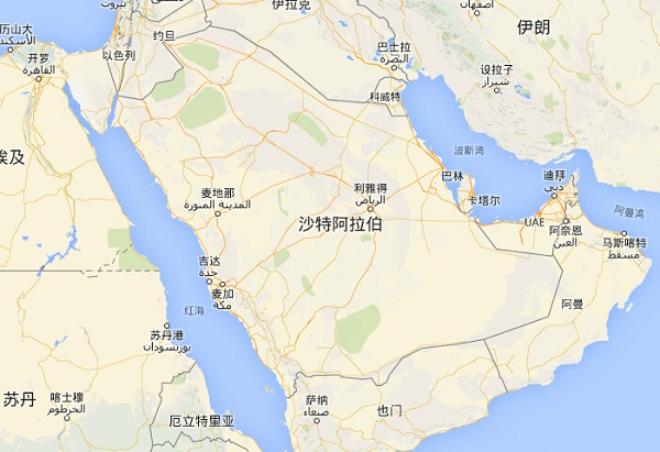 沙特阿拉伯习俗礼仪--地图
