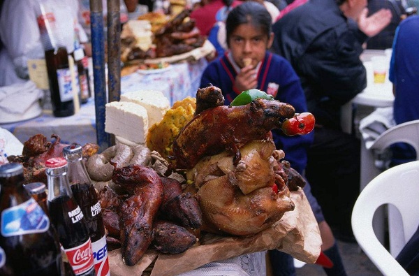 秘鲁瓦乔小镇的《豚鼠节》--秘鲁人一年要吃掉6500万只豚鼠